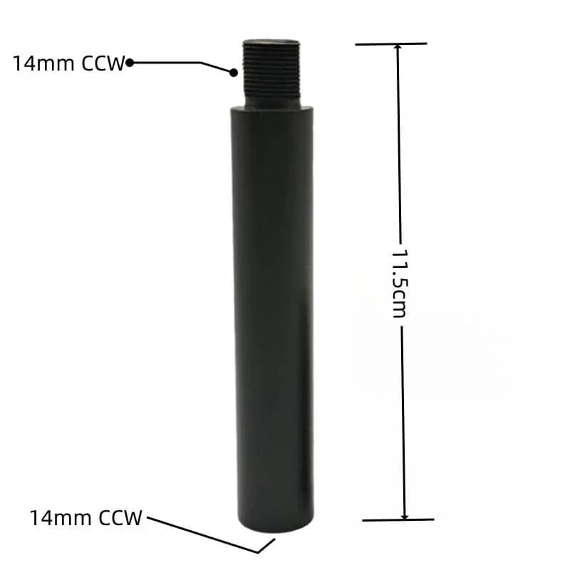 14mm CCW CNC Metal Extension Tube