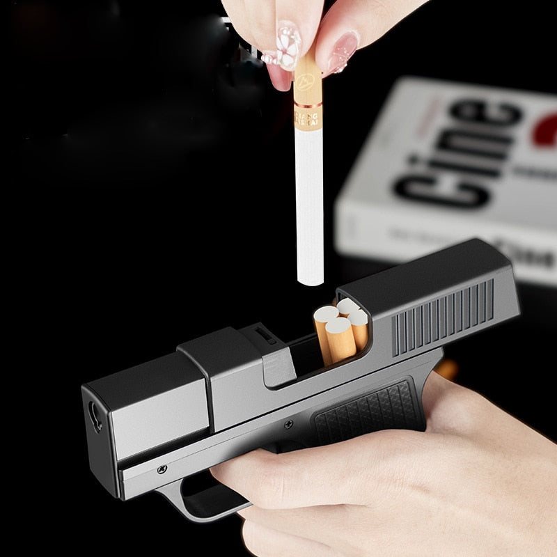 Pistol Lighter Cigarette Box