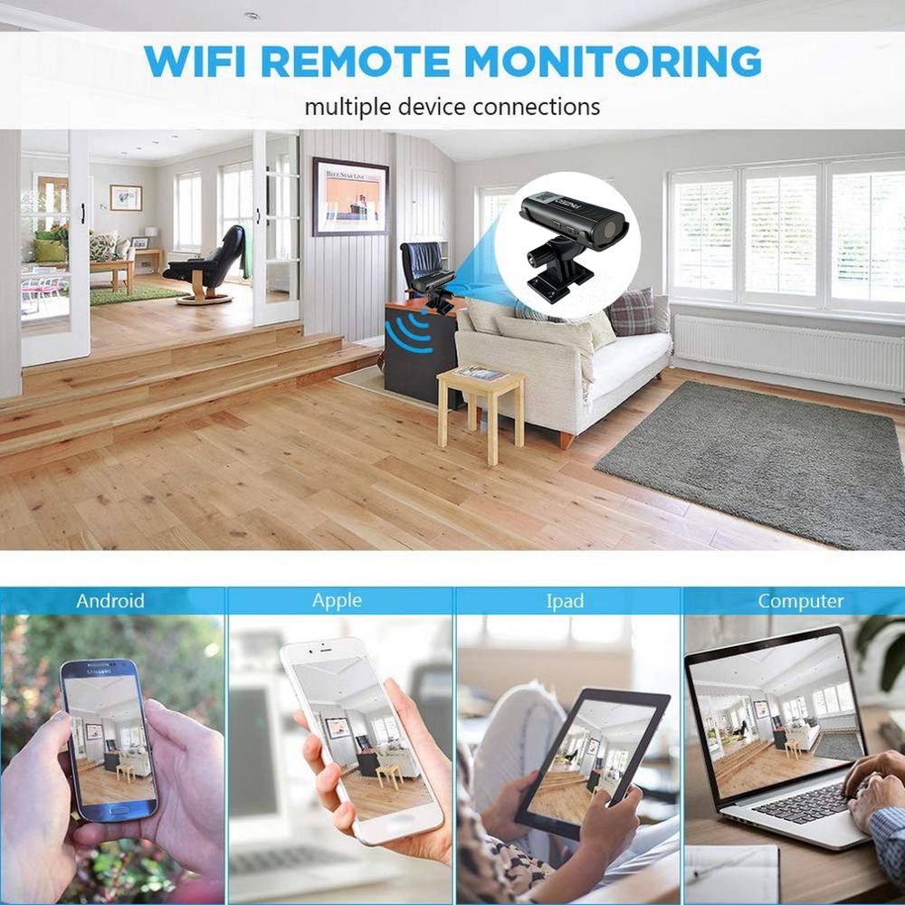 Mini cámara de seguridad Wifi HD