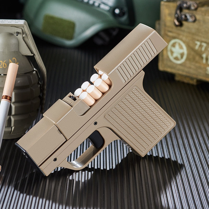 Pistol Lighter Cigarette Box