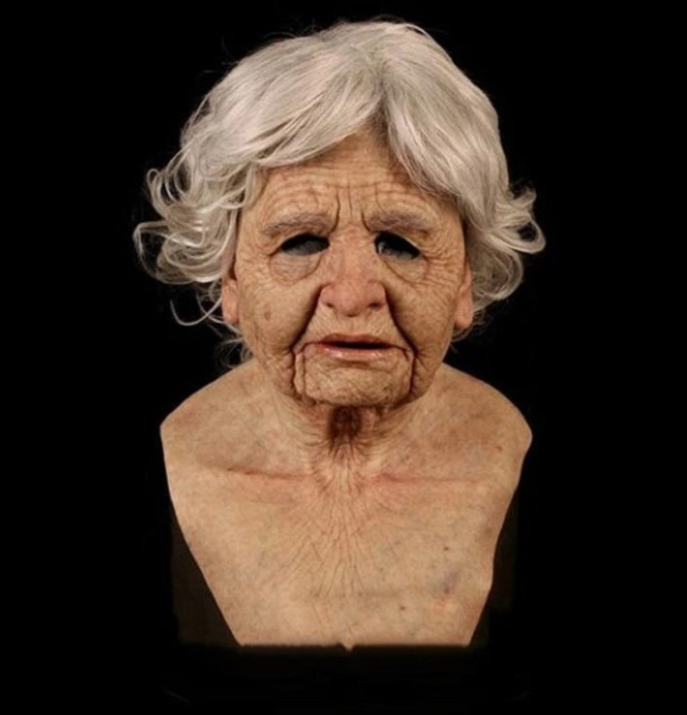 Halloween Realistic Old Person Mask