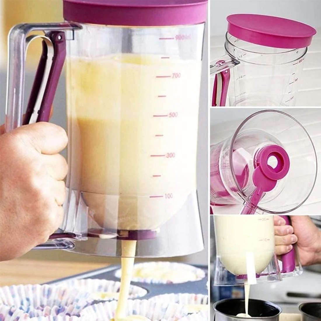 🧁Dispensador de masa para cupcakes/tortitas