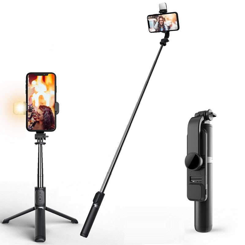 Mini trípode plegable inalámbrico compatible con Bluetooth