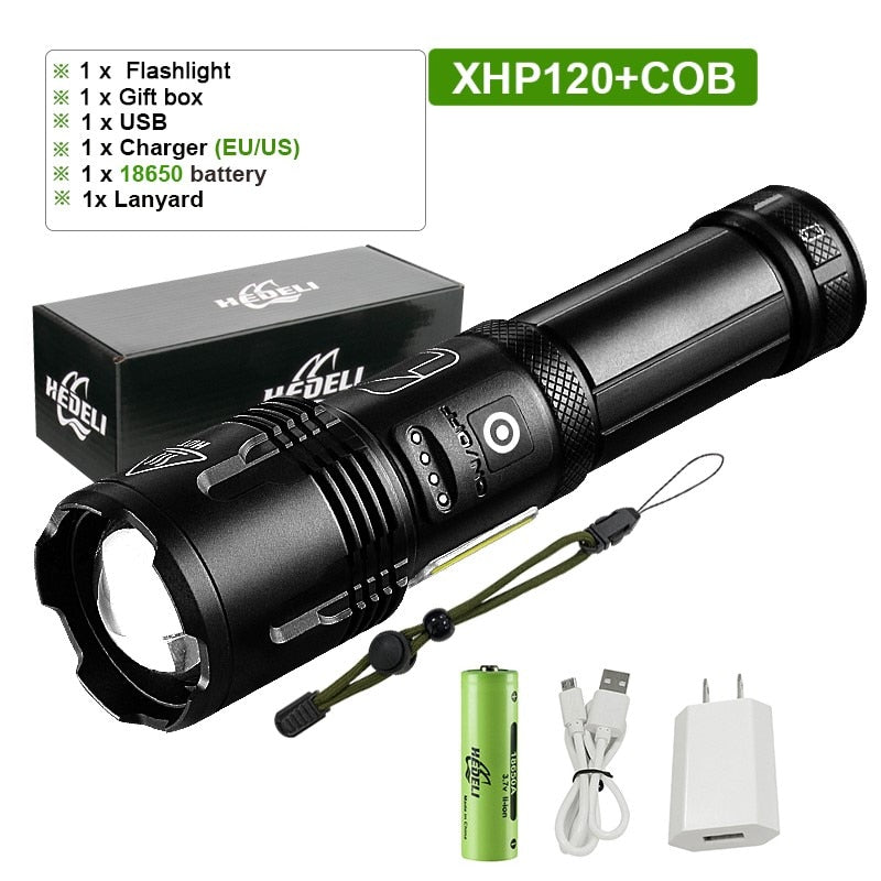 Super Bright LED Flashlight USB