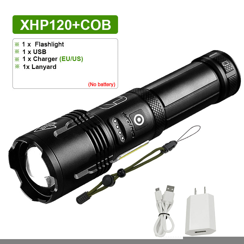 Super Bright LED Flashlight USB