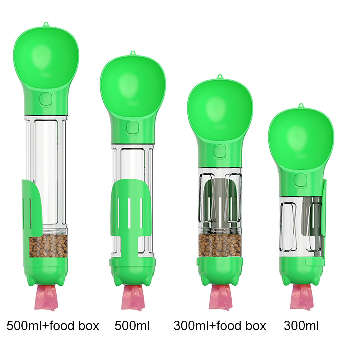 4 In 1 Pet Bottle - HOW DO I BUY THIS Blue / 300ml with food box