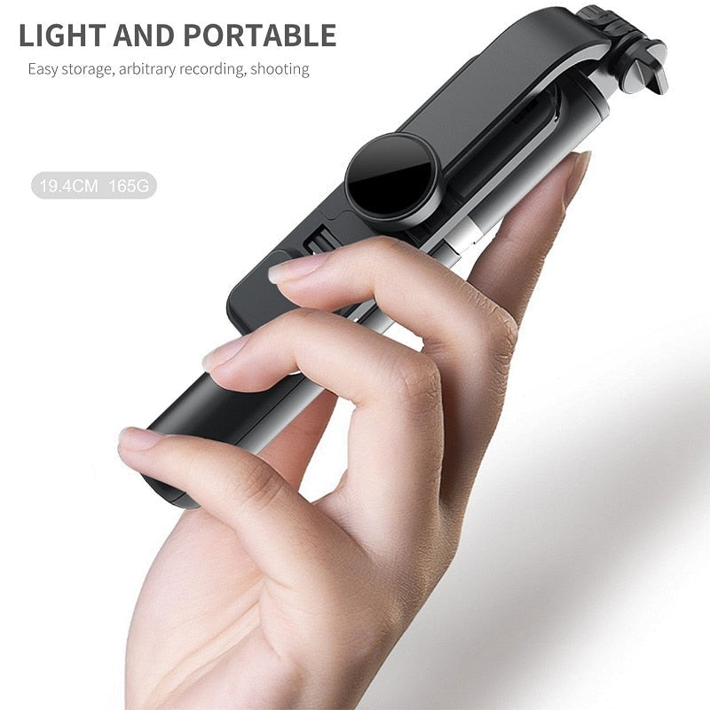 Mini trípode plegable inalámbrico compatible con Bluetooth