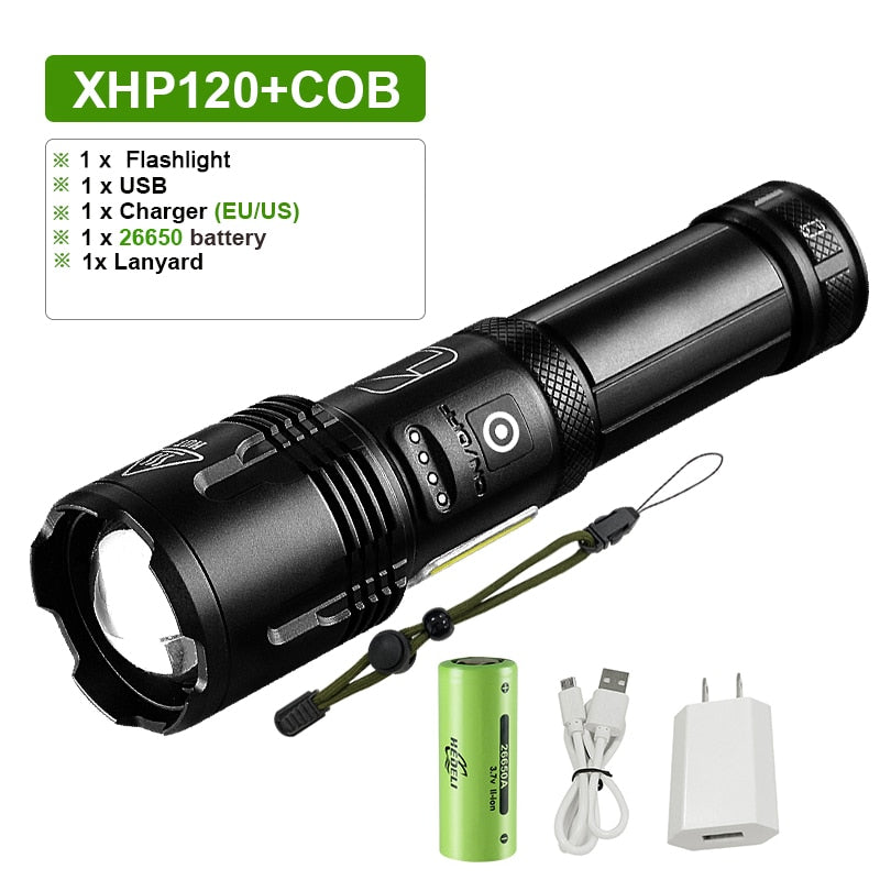 Super Bright LED Flashlight USB
