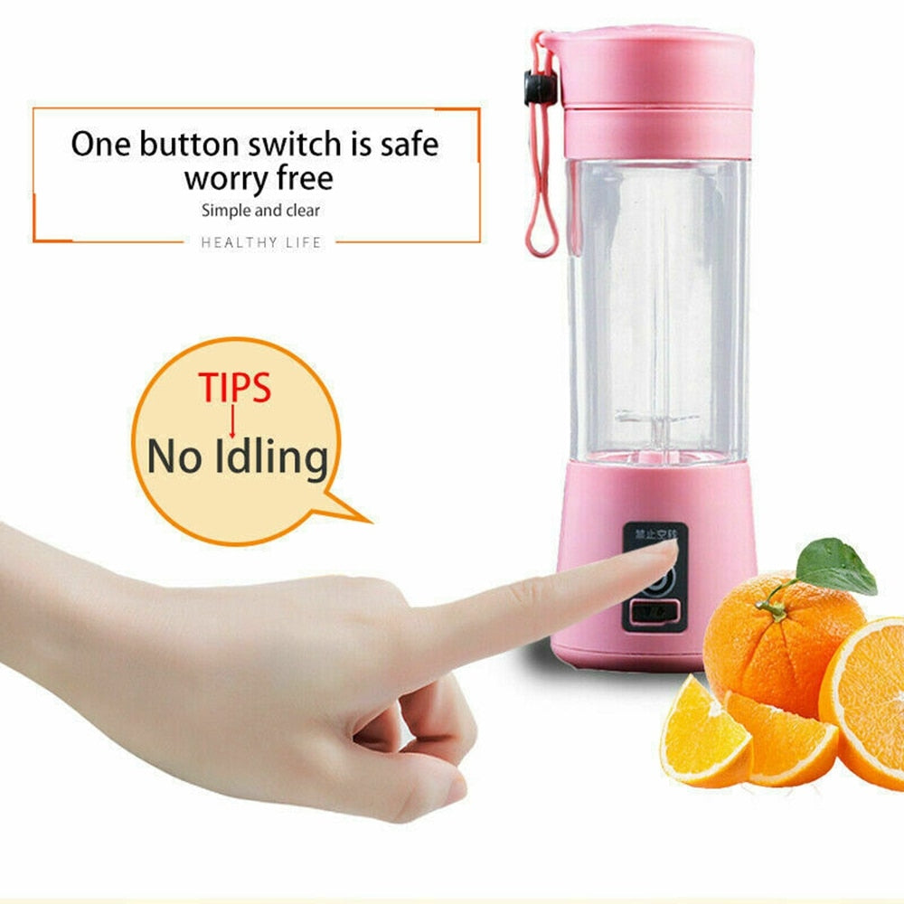Portable Electric USB Juice Maker with 6 blades