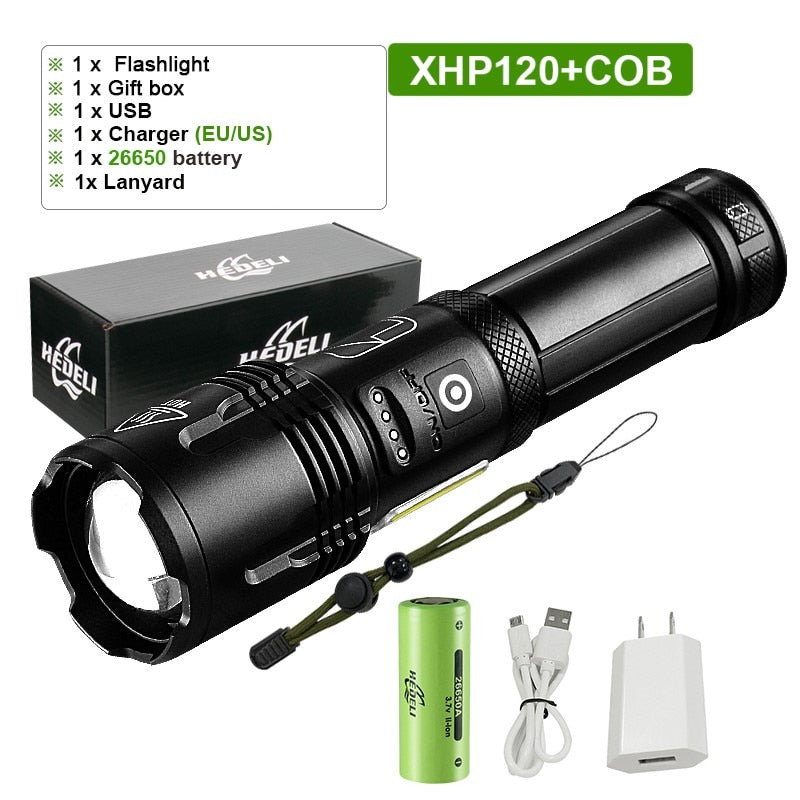 Super Bright LED Flashlight USB
