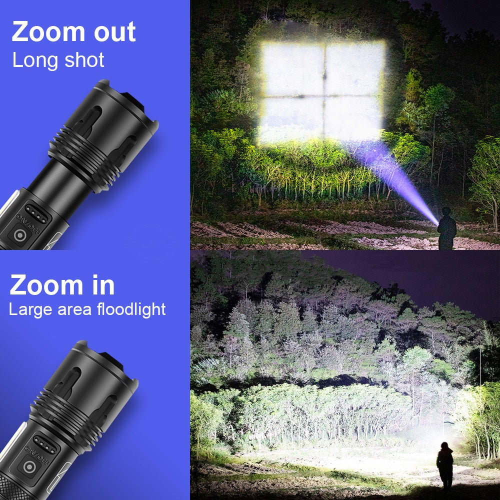 Super Bright LED Flashlight USB
