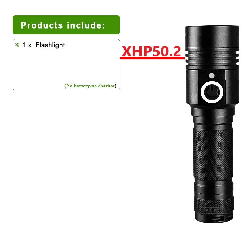 Super Bright LED Flashlight USB