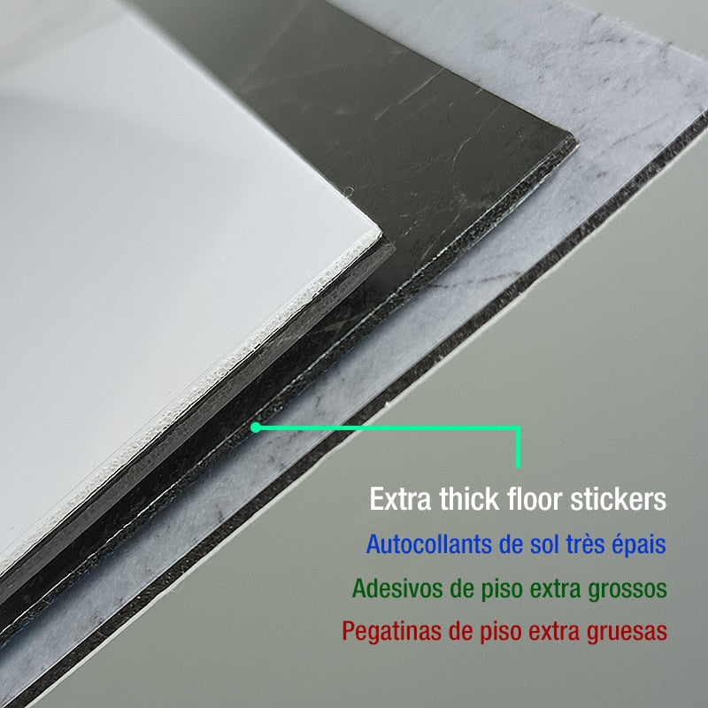 Etiqueta engomada impermeable del azulejo de mármol