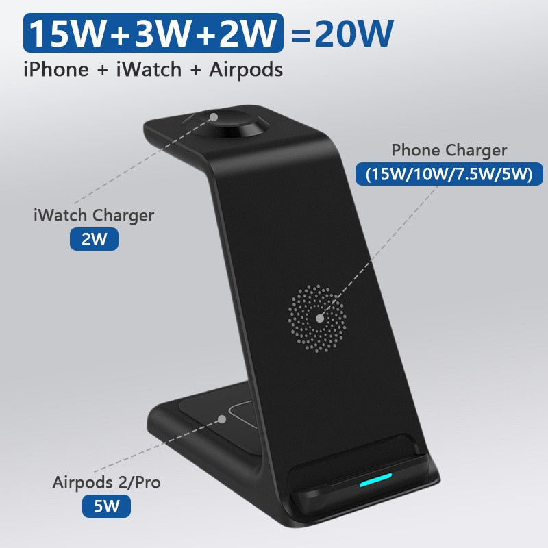 3 in 1 Wireless Charger Stand