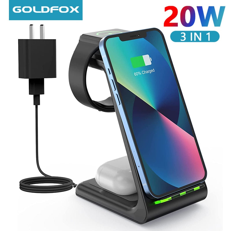 3 in 1 Wireless Charger Stand