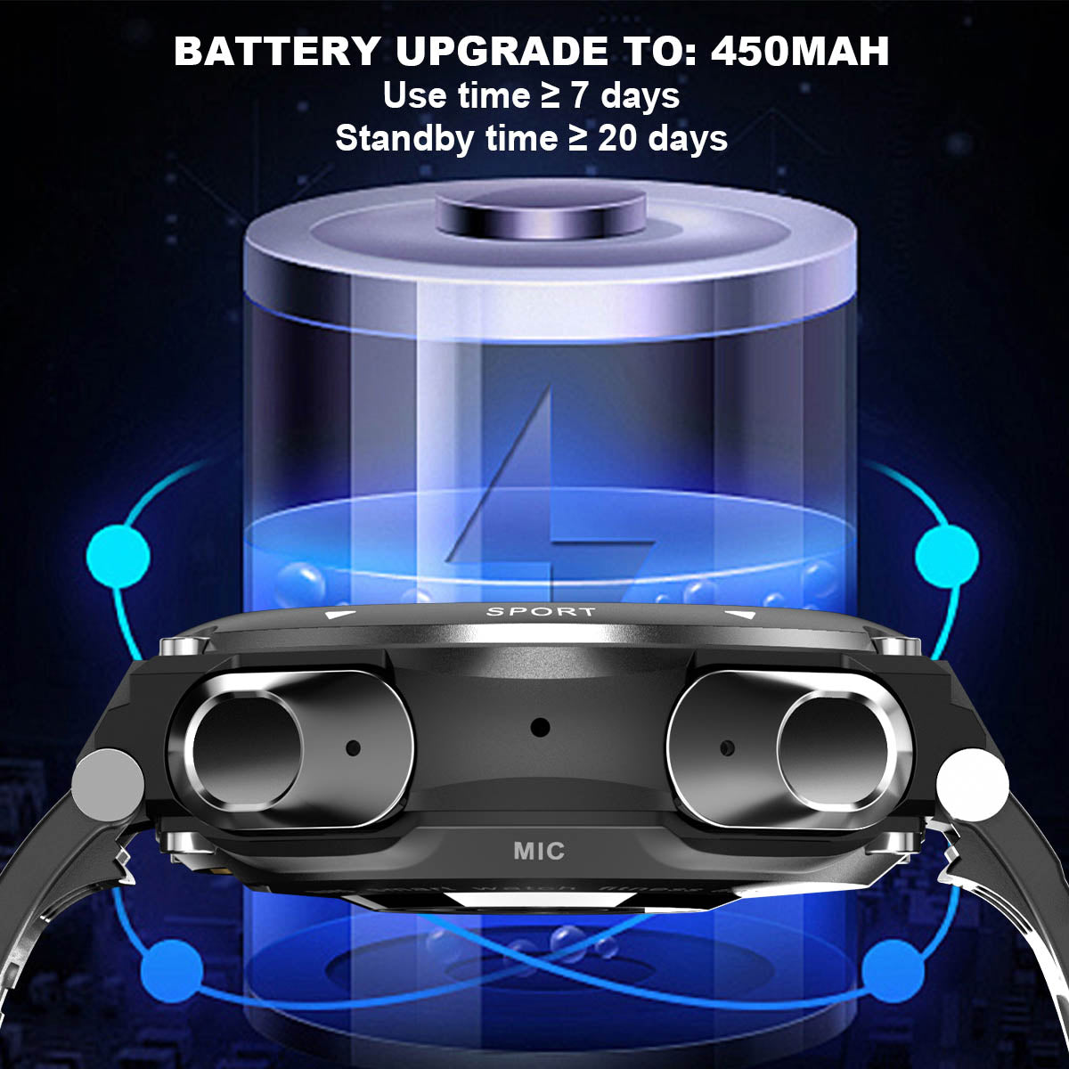 Smart Two-in-one Bluetooth Watch