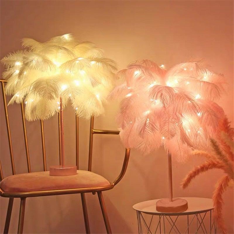 Novelty Feather Night Light - HOW DO I BUY THIS Large white