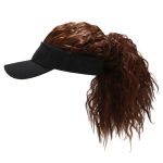 Gorra de béisbol de pelo artificial para mujer