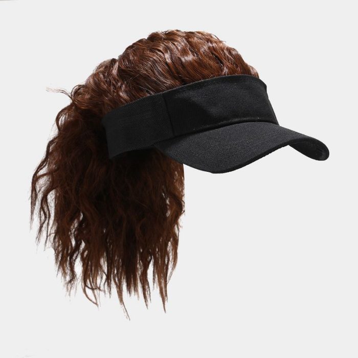 Gorra de béisbol de pelo artificial para mujer