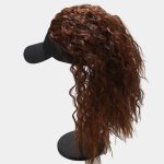 Gorra de béisbol de pelo artificial para mujer