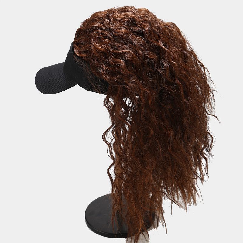 Gorra de béisbol de pelo artificial para mujer