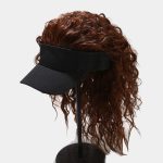 Gorra de béisbol de pelo artificial para mujer
