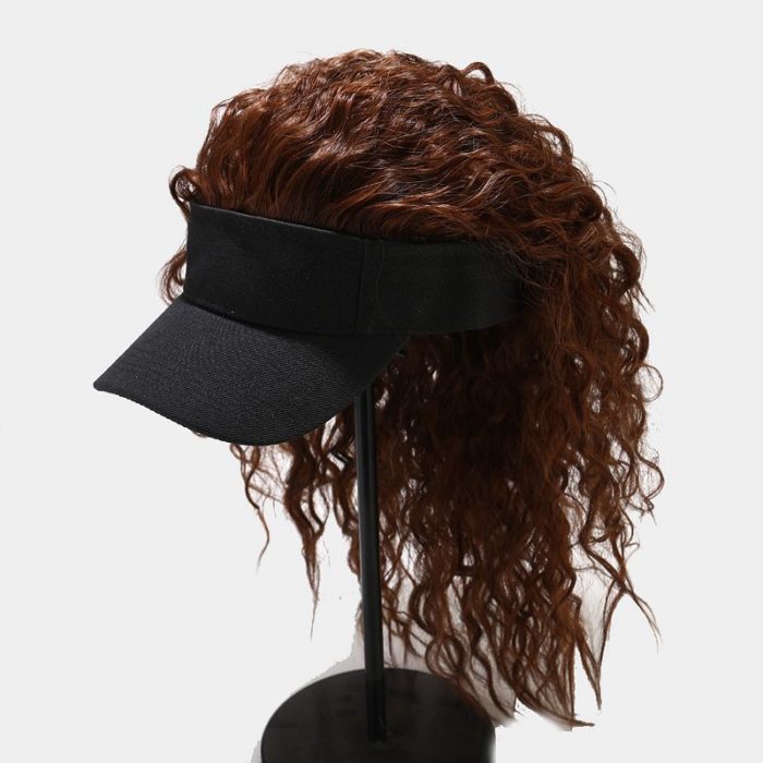 Gorra de béisbol de pelo artificial para mujer