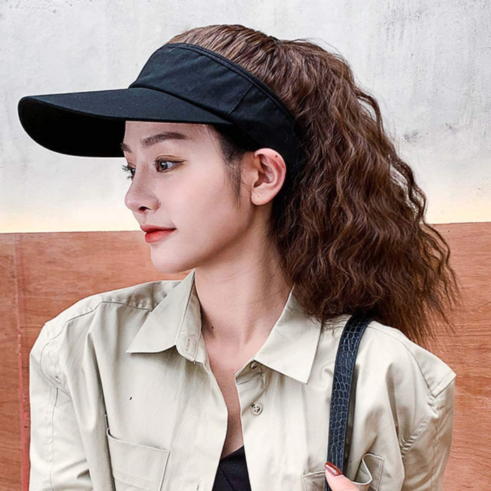 Gorra de béisbol de pelo artificial para mujer