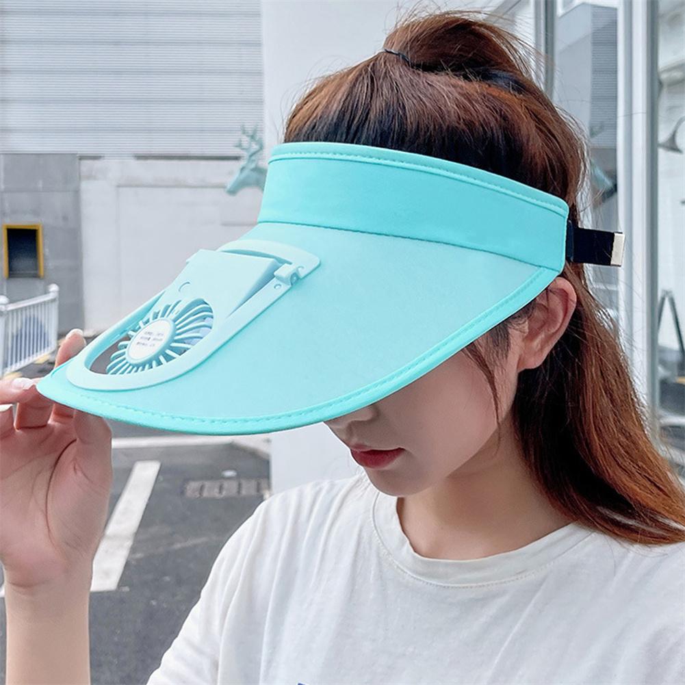 Korean Sun Visor Hat with Fan