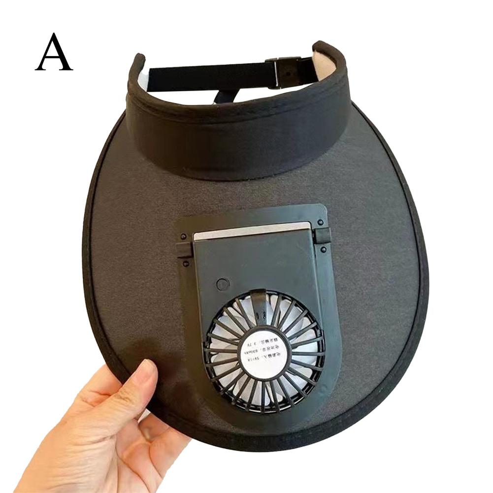 Korean Sun Visor Hat with Fan