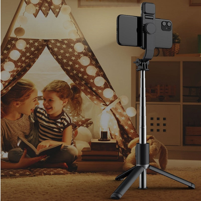 Mini trípode plegable inalámbrico compatible con Bluetooth 