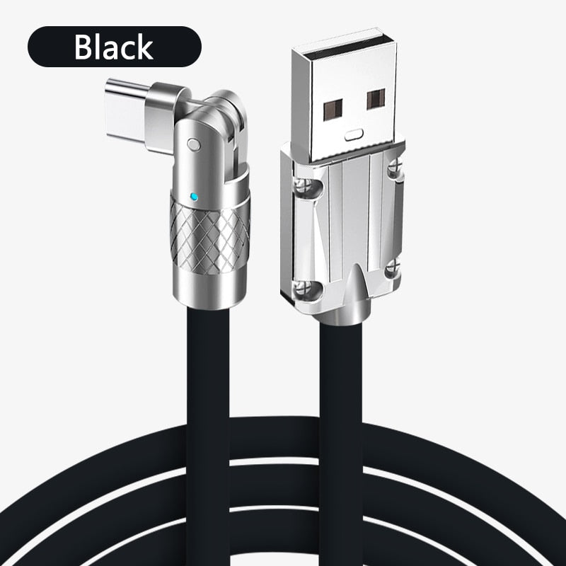 180° Rotating Super Fast Charge Cable - HOW DO I BUY THIS Black / 1.2m For Micro USB