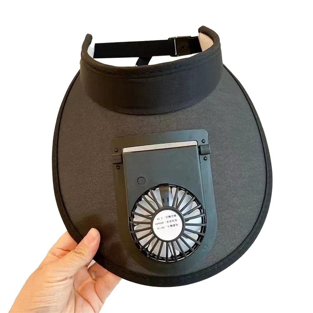 Korean Sun Visor Hat with Fan